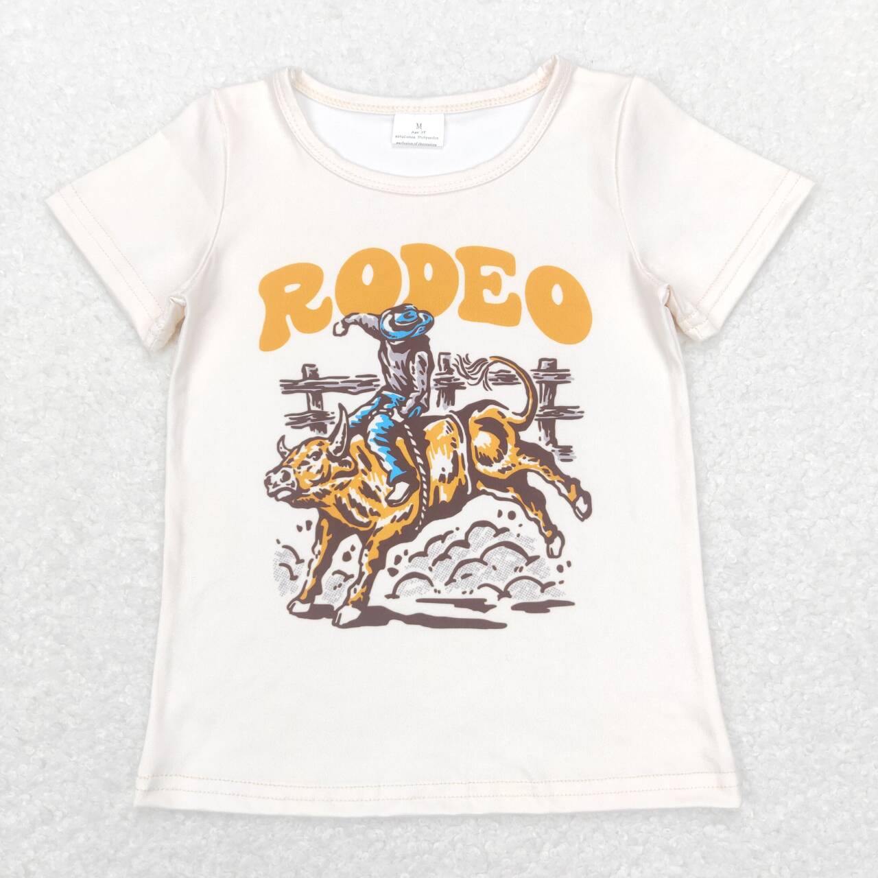 BT0515 Rodeo Cowboy Boys Short Sleeve Top T-shirts