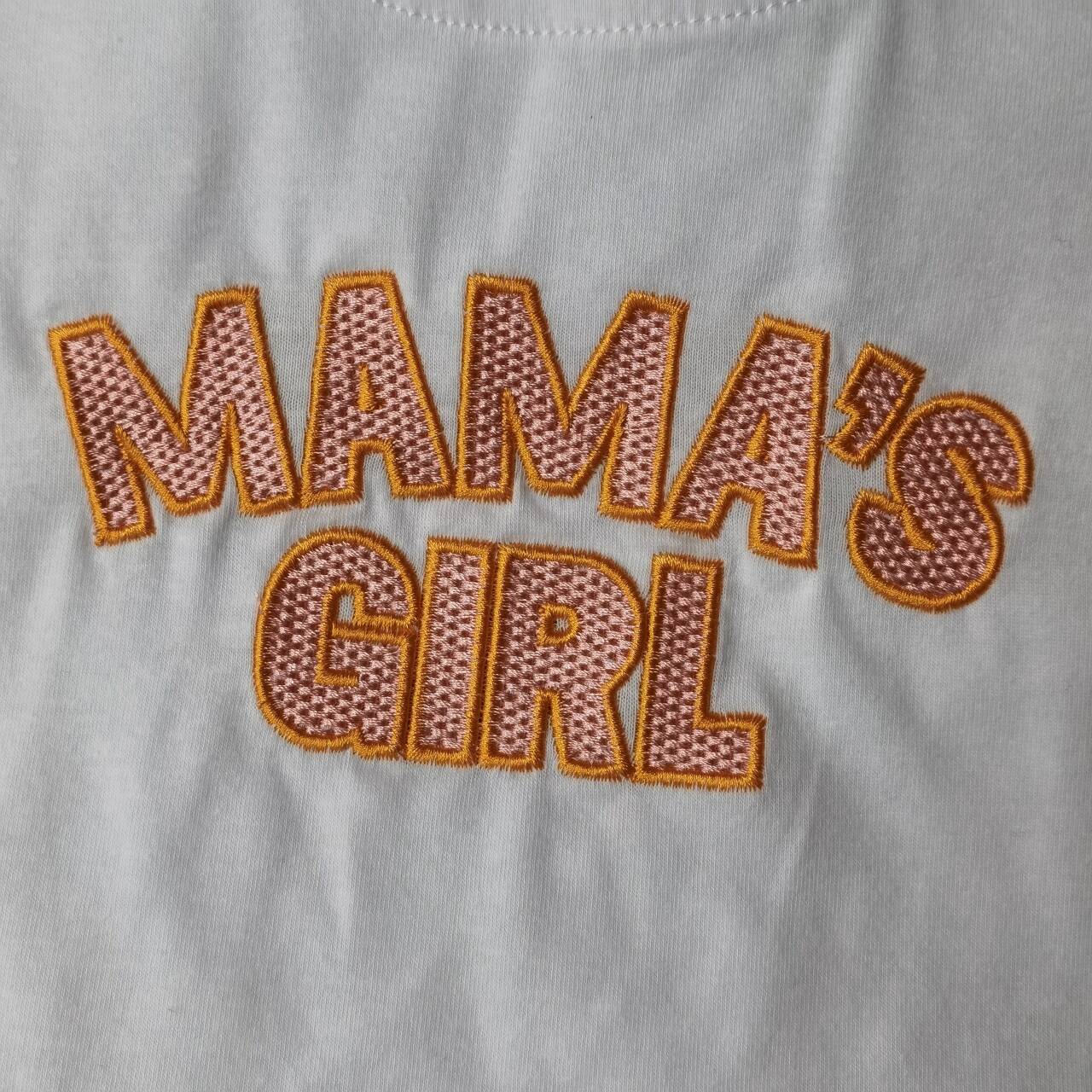 GLP1075 Pink Mama's Girl Embroidery Girls Long Sleeve Pants Outfits Pajamas