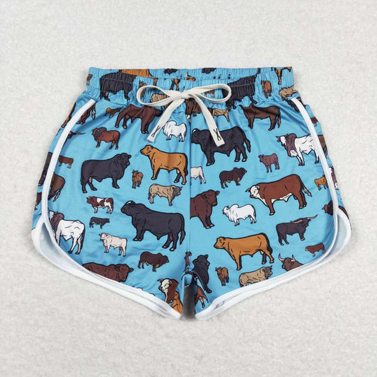 Adult SS0129 Blue Western Cow Girls Shorts Pants