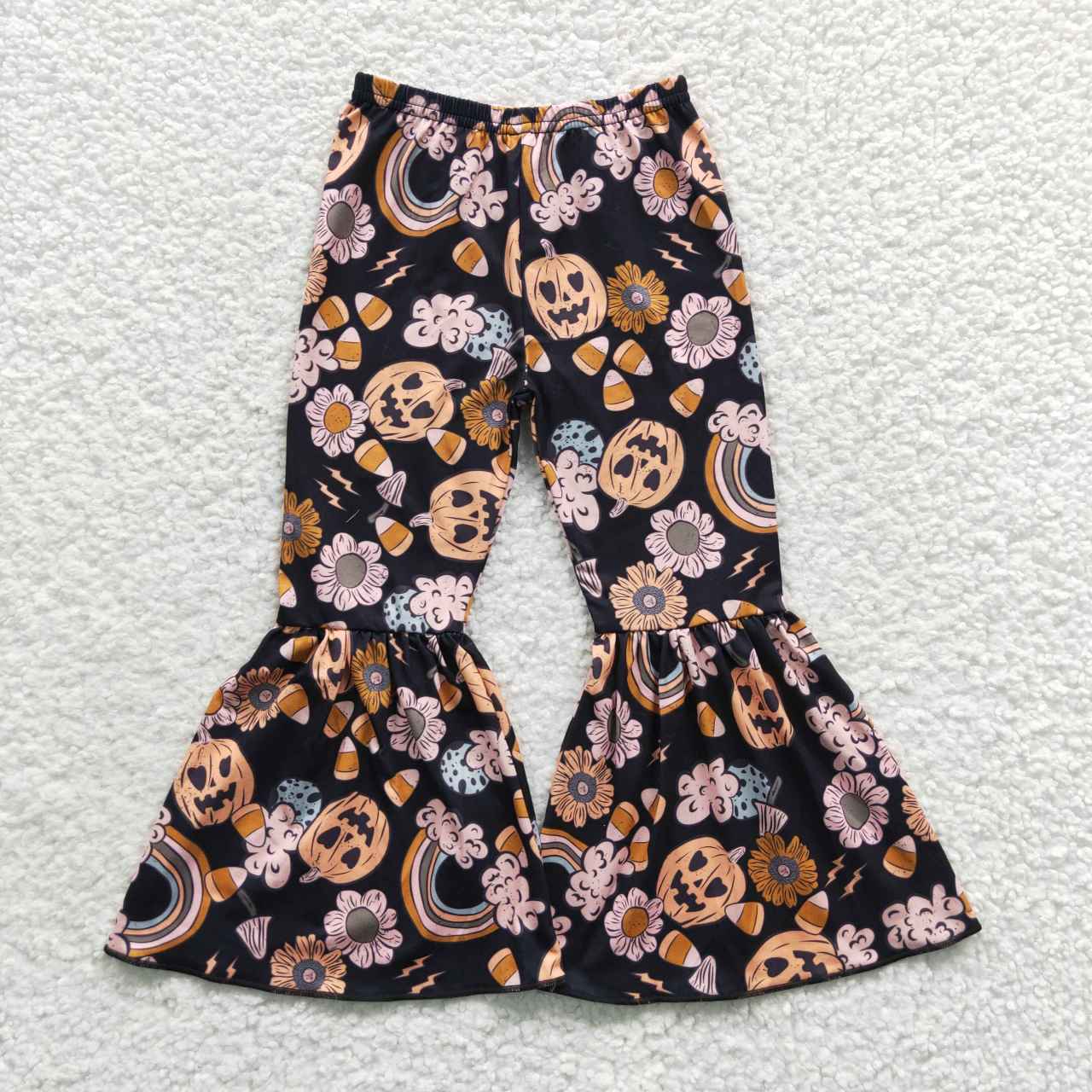 P0151 Halloween Print Girls Long Pants