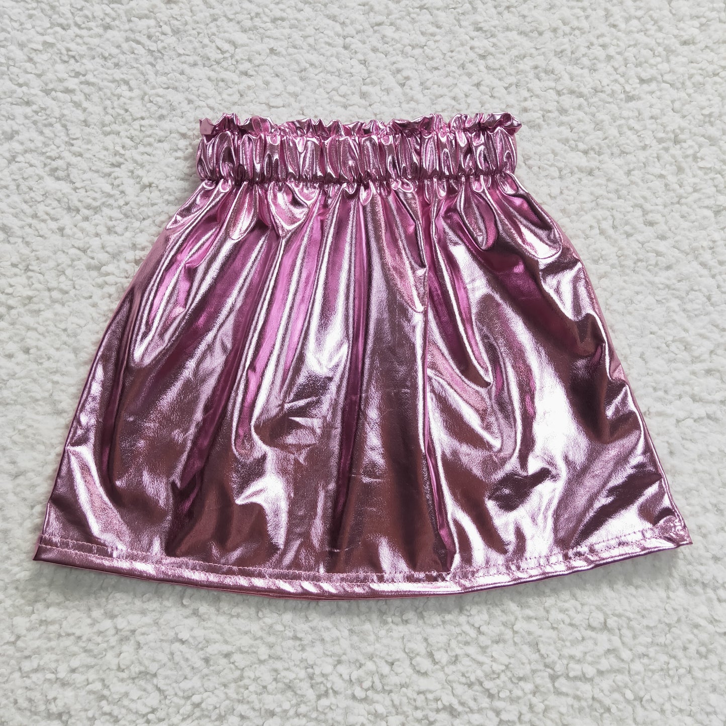 GSD0412 2pcs GT0204 Valentine Love Pink Cake GLK0412 Pink leather Skirt Dresses Girls Short Sleeve Shorts Outfits