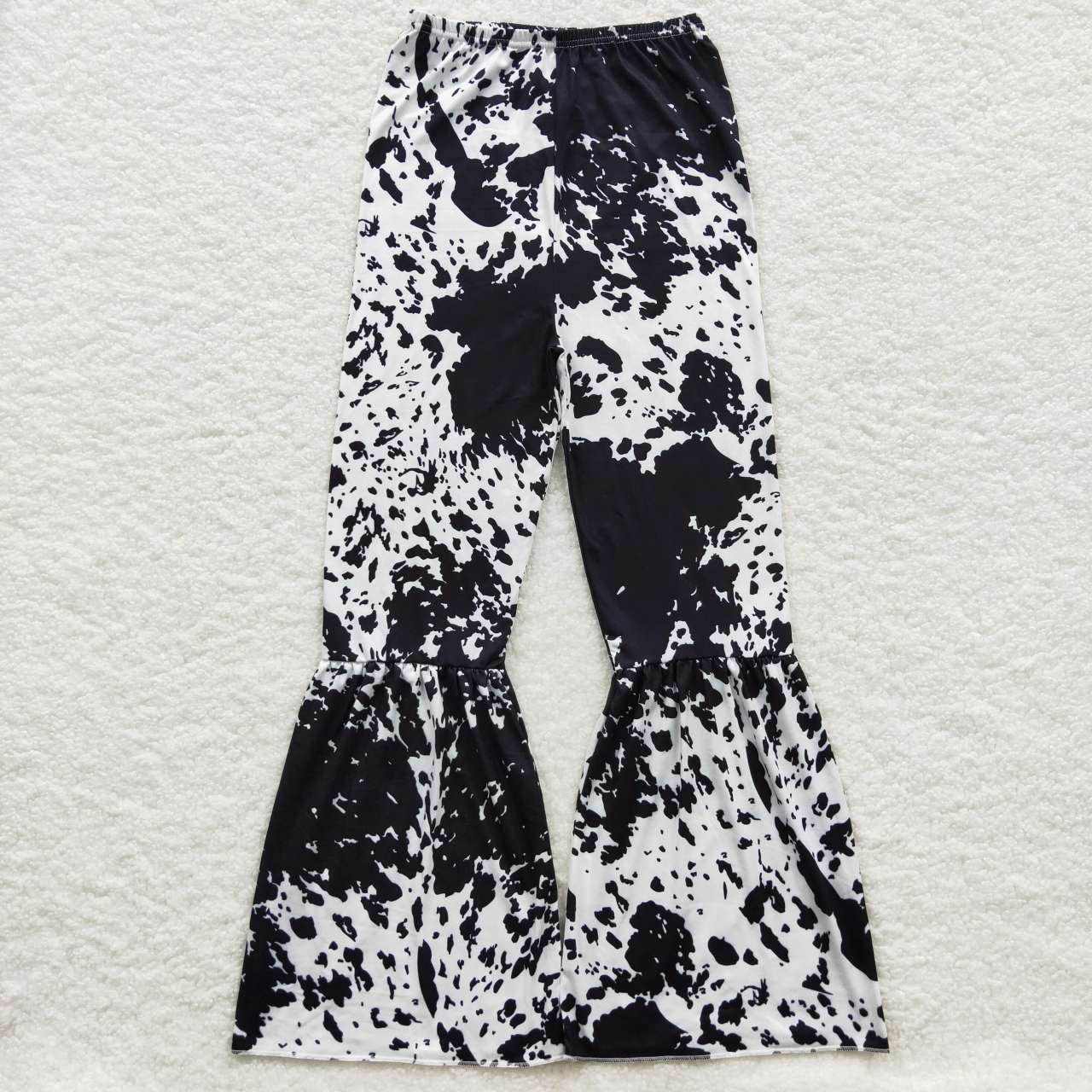P0208 Adult Black White Girls Bell Pants
