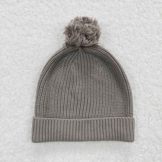 HA0008 Grey Knit Hat Cap