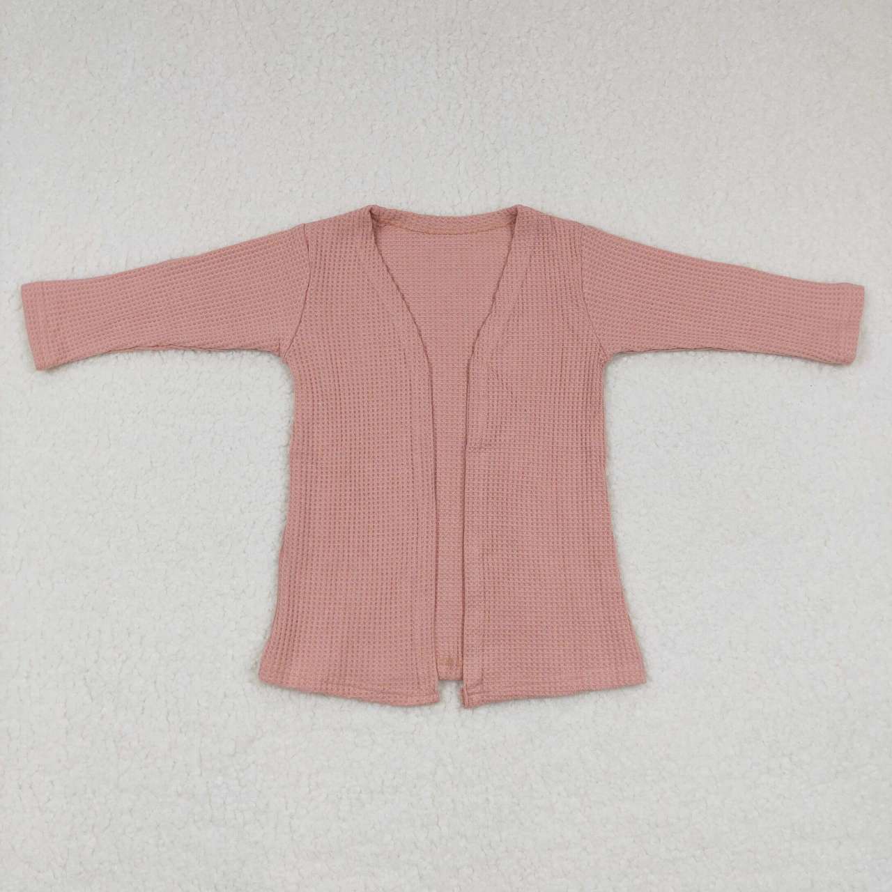 GT0248 Pink Print Girls Long Sleeve Cardigan Sweater