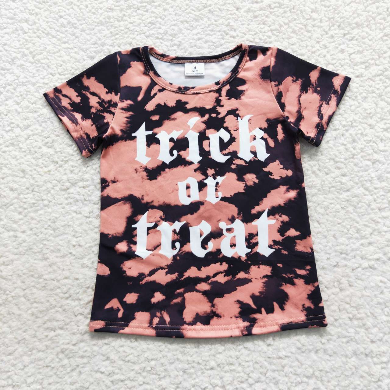 BT0276 Halloween Trick Or Treat Boys Short Sleeve Top T-shirts