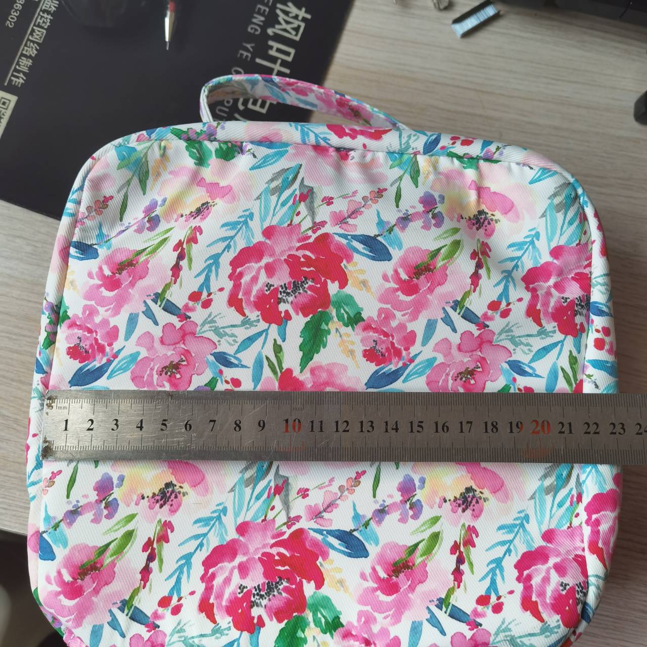 BA0089 Blue Plaid Print Lunchboxes Food Bag Bagpack