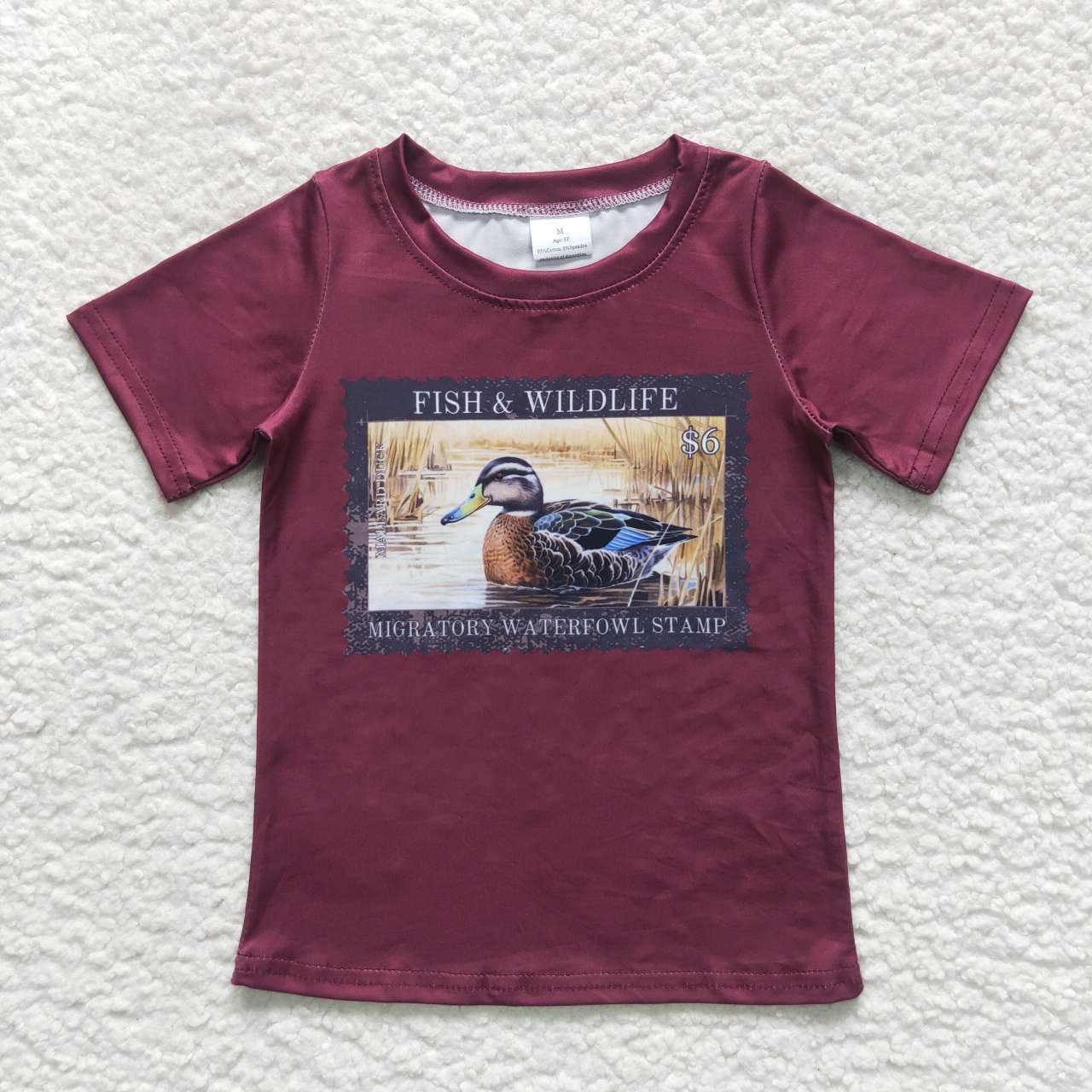 BT0342 Red Duck Boys Short Sleeve Top T-shirts