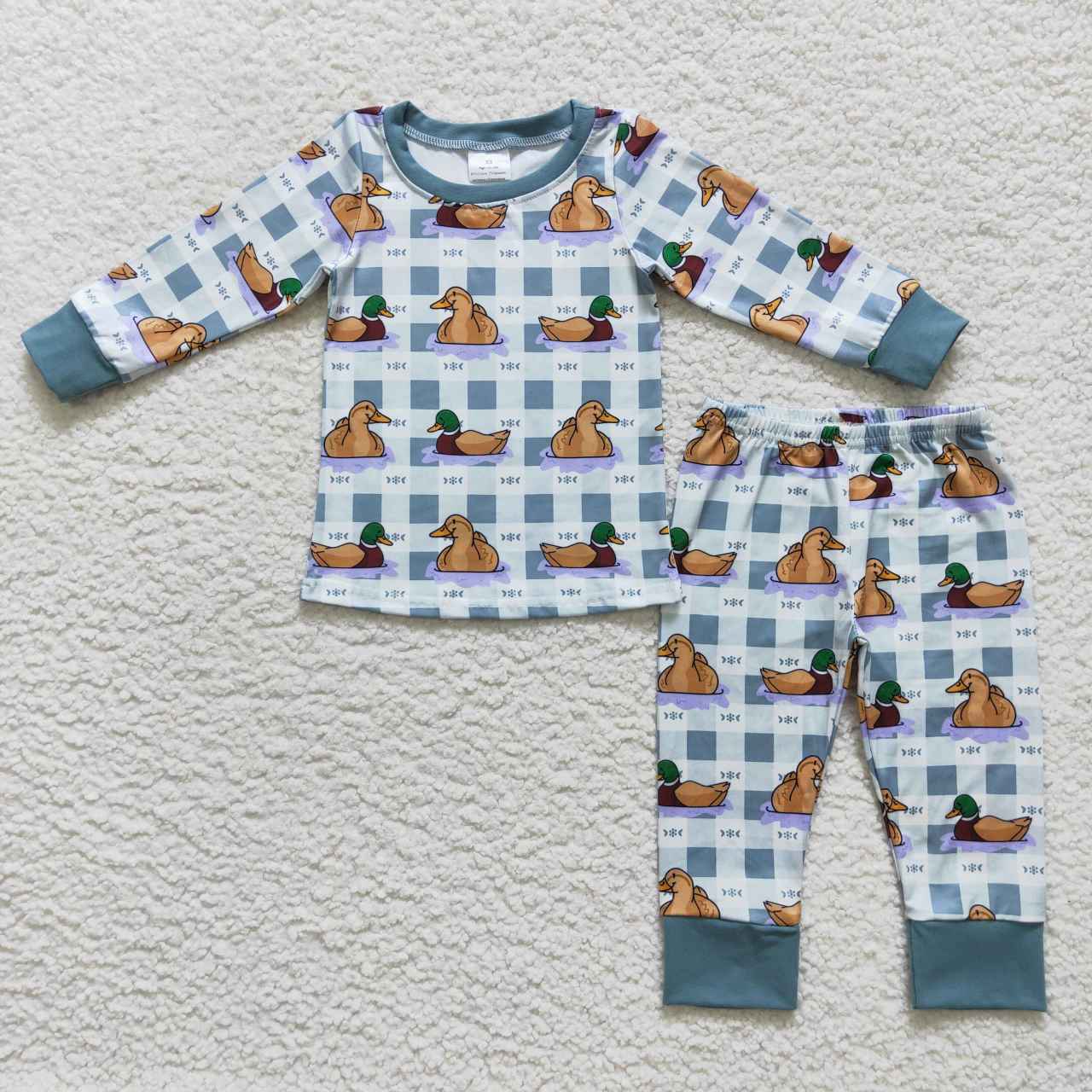 BLP0329 Blue Duck Boys Long Sleeve Pants Outfits Pajamas