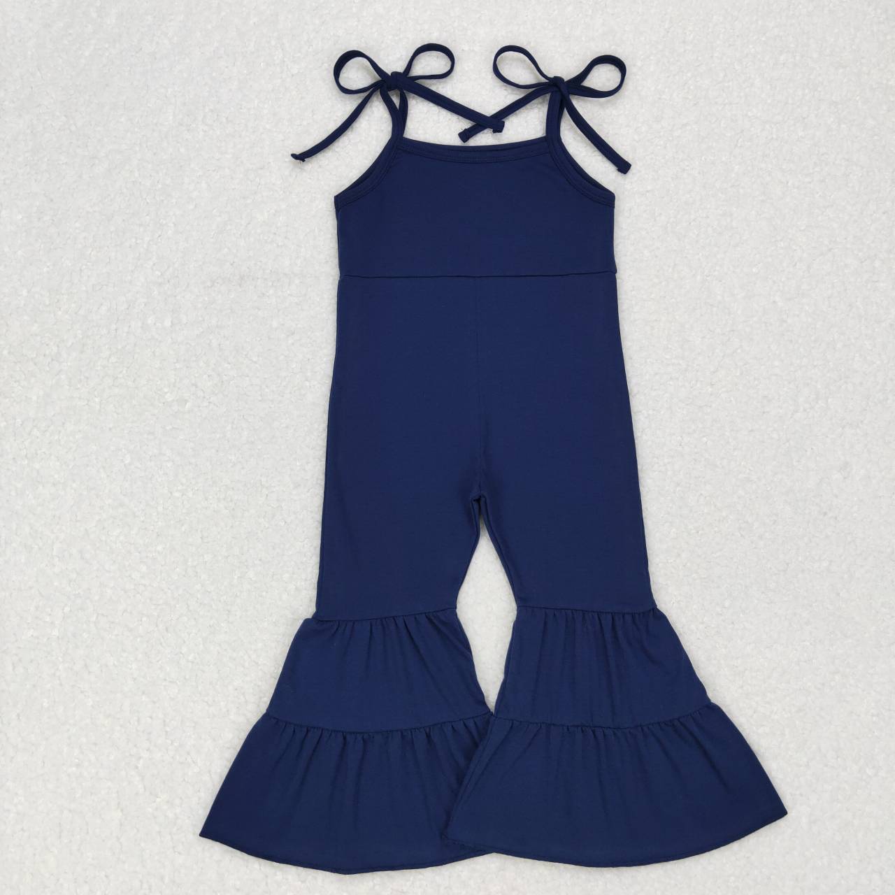 SR0449 Blue Girls Sleeveless Jumpsuit