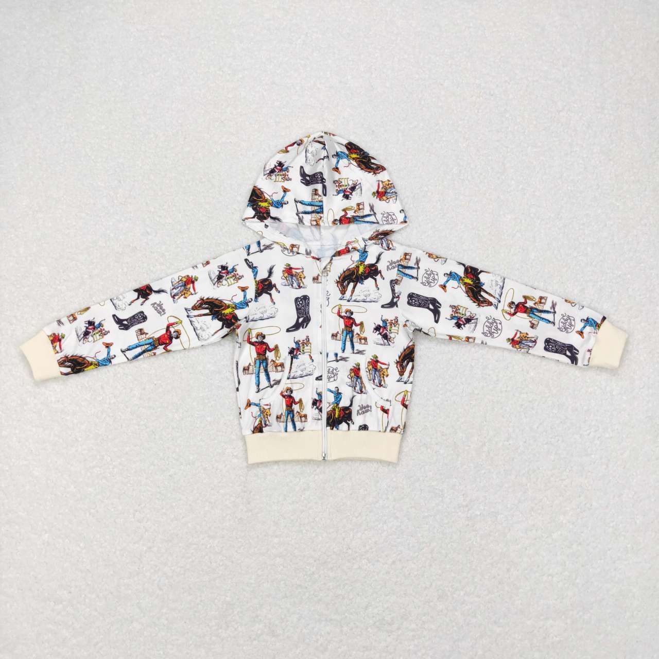 BT0267 rodeo cowboy western Girls Long Sleeve Hoodies Top