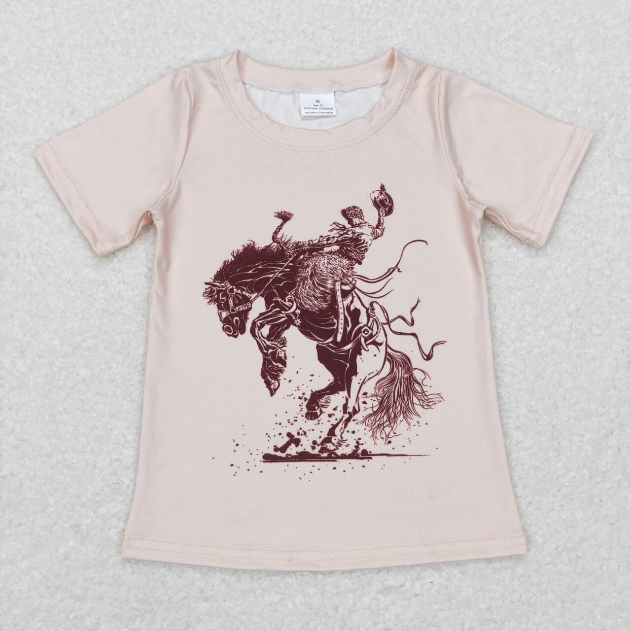 BT0434 cowboy rodeo Boys Short Sleeve Top T-shirts RTS 202504