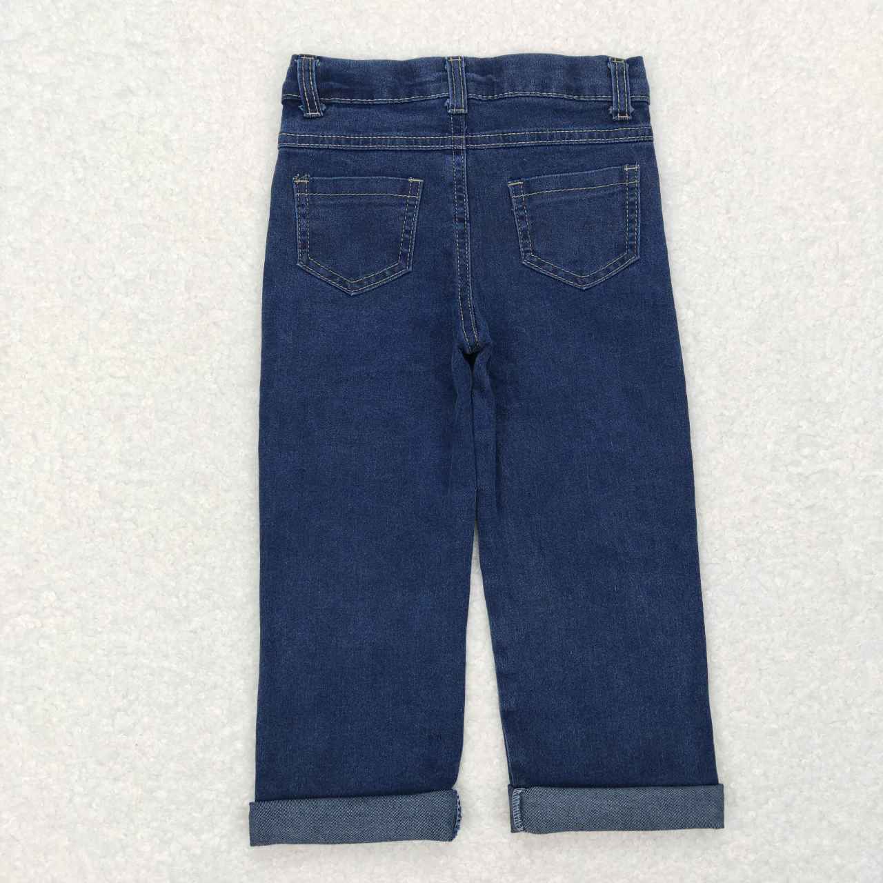 P0207 christmas green cartoon Girls Denim Jeans