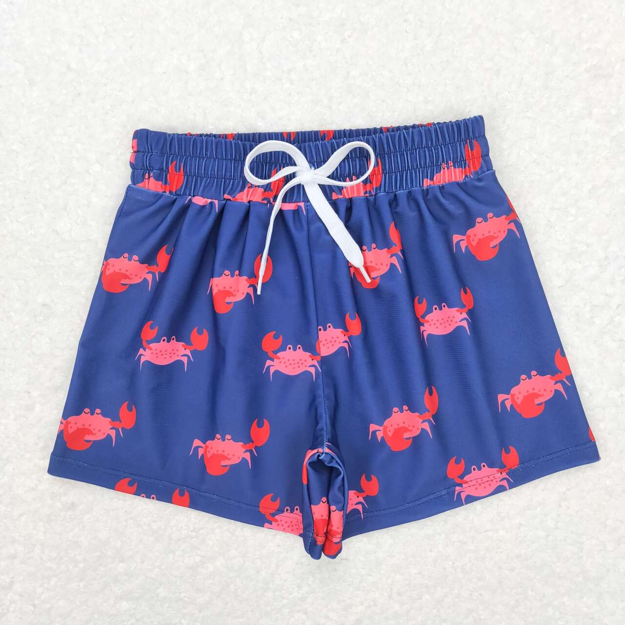 S0170 pink blue Crab Cartoon Boys Bathing Suits Swimsuits Swimming Trunks