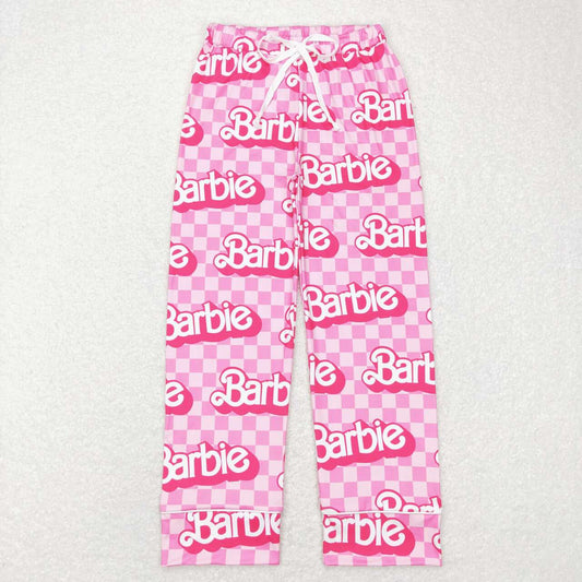 P0356 Adult Pink B Cartoon Girls Bell Pants
