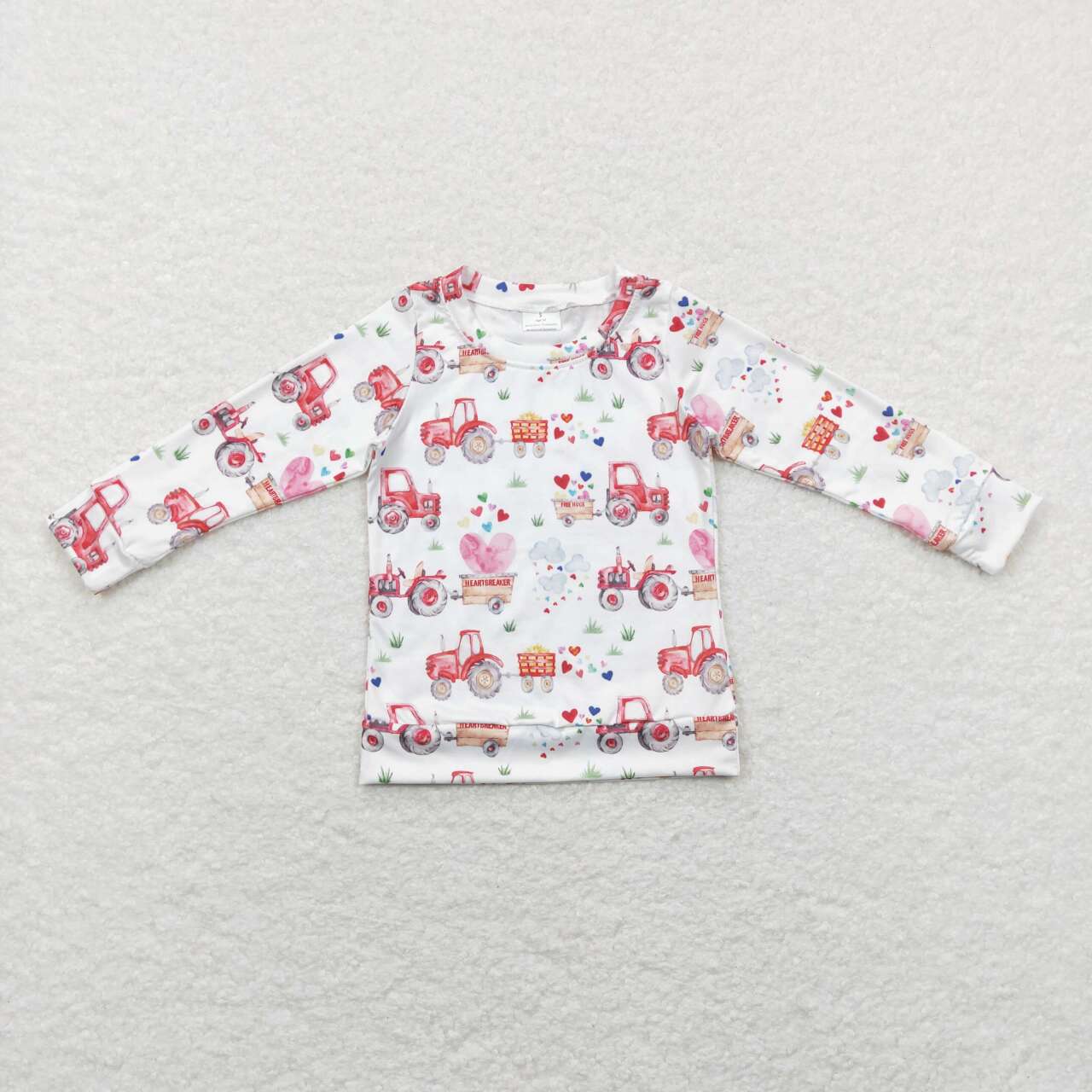 BT0487 Valentine Love Boys Long Sleeve Top T-shirts