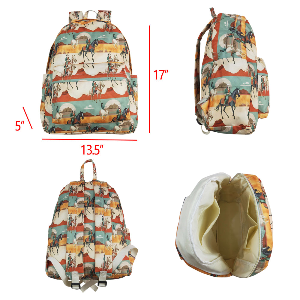 BA0266 Horseback riding desert rice green backpack RTS 202509