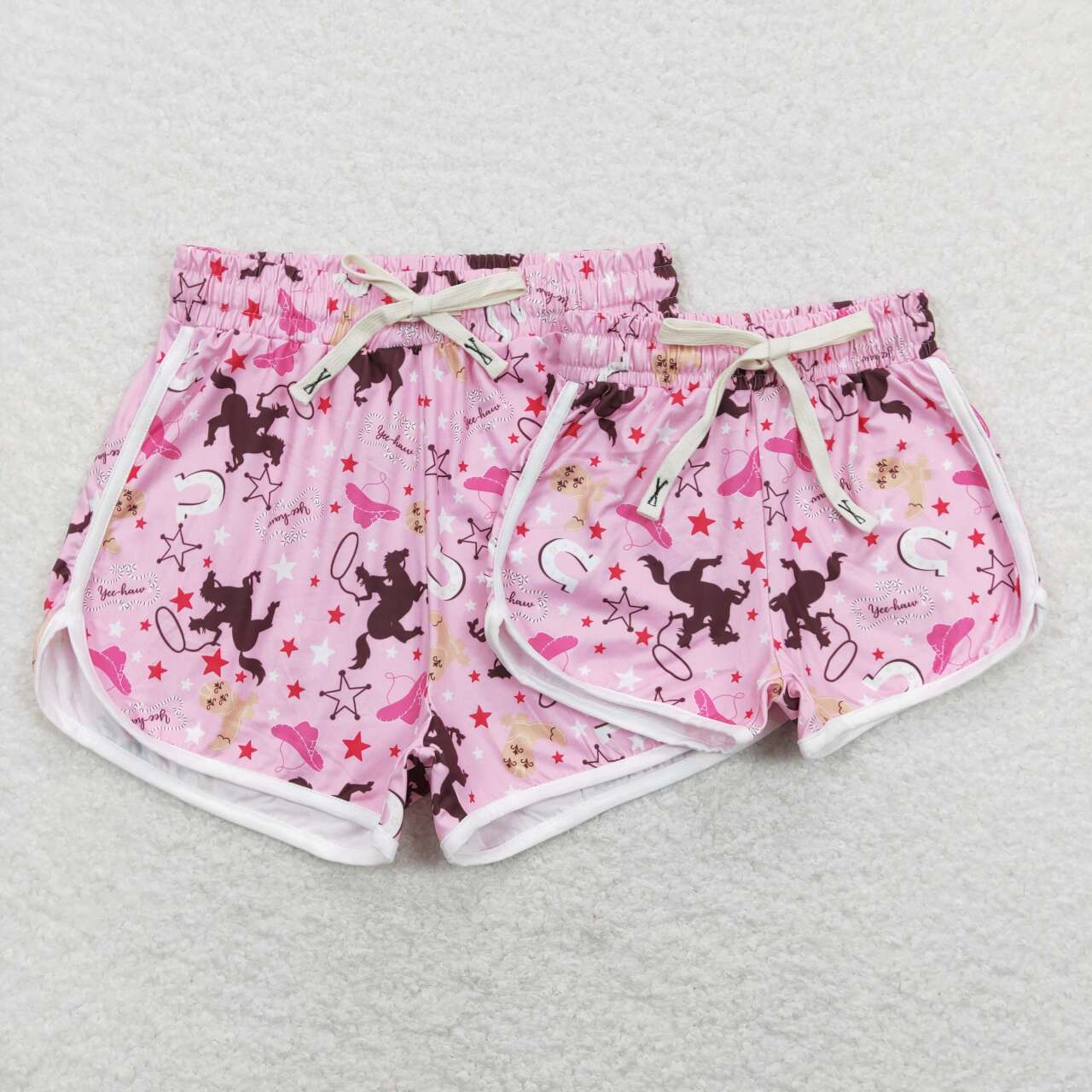 Adult SS0130 Pink Western Cow Girls Shorts Pants