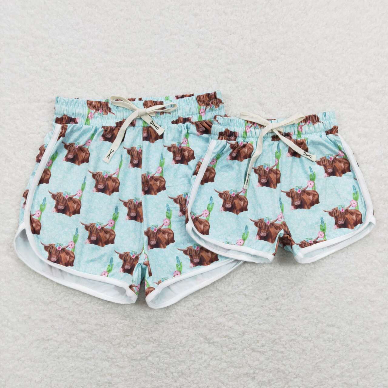 Adult SS0128 Blue Western Cow Girls Shorts Pants