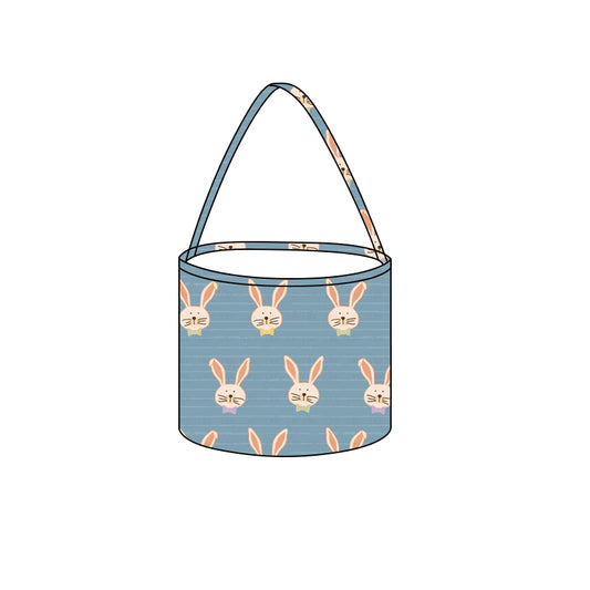 MOQ 100 CUSTOM Easter Bunny Print Little Bag Basket