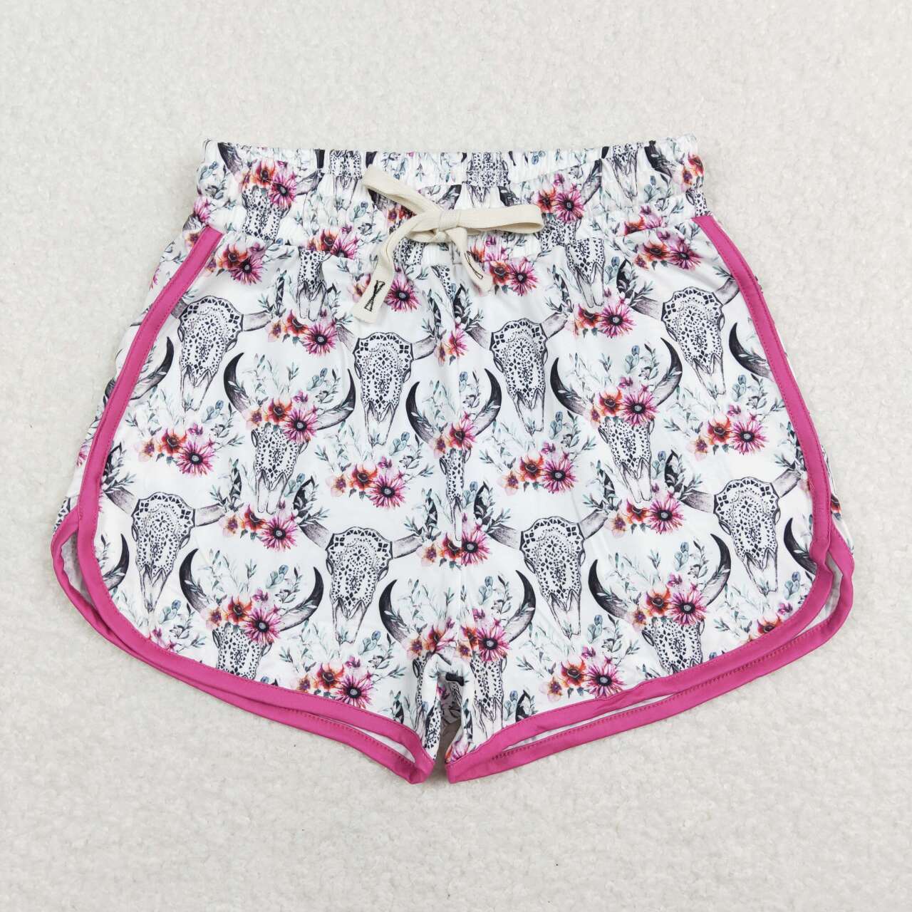 Adult SS0127 Pink Western Cow Girls Shorts Pants