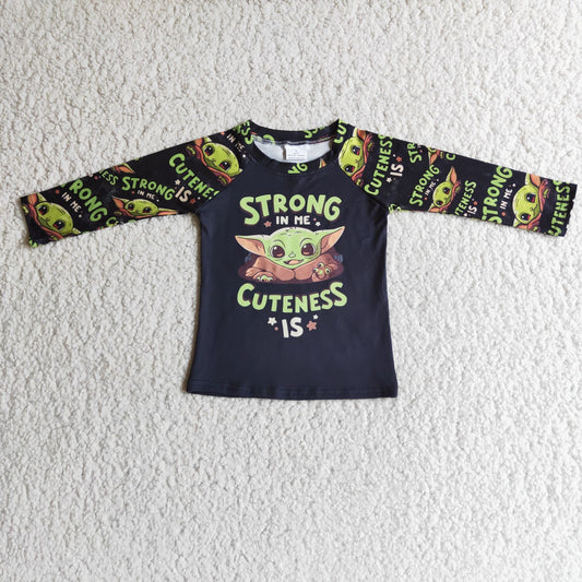 Promotion RTS 6 A18-3 Cuteness Cartoon Animals Boys Long Sleeve Shirts Top
