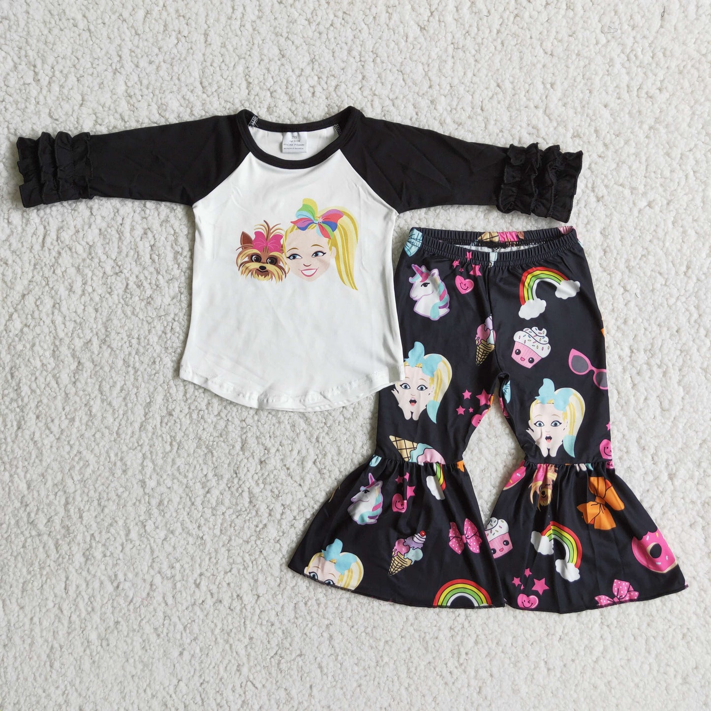 promotion Clearance 6 A28-28 Black cute girls puppy cartoon set high quality wholesale