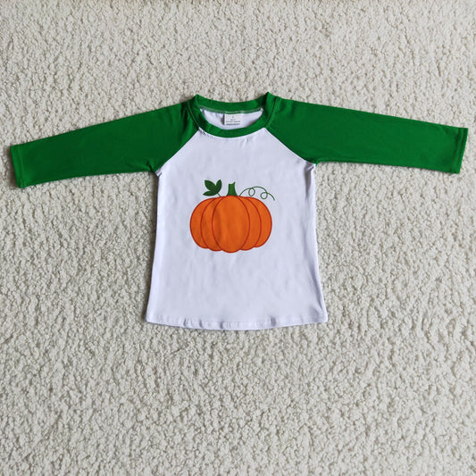 Promotion RTS 6 A29-11 Fall Pumpkin Print Boys Long Sleeve Shirts Top