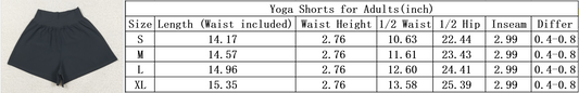 SS0613 Pre-Order Adult Women's Black  Yoga Shorts 202506 Local Warehouse