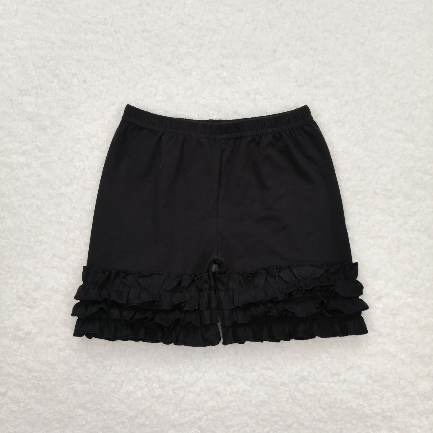 A16-3 Black lace shorts high quality cotton children clothing manufacturers logo