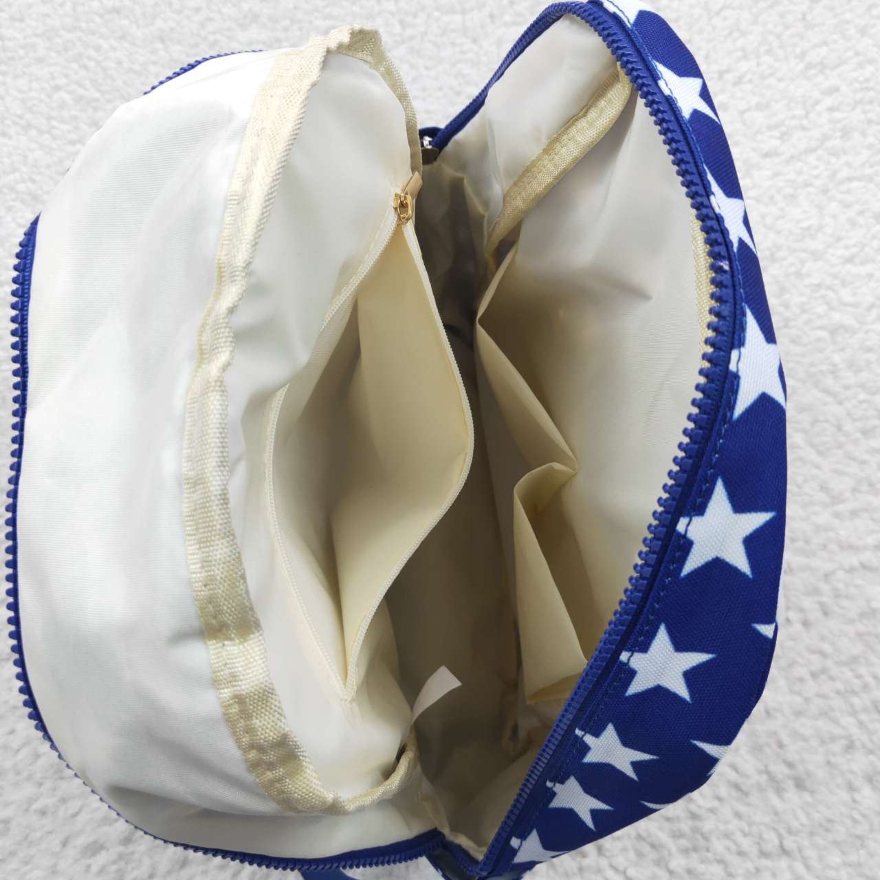 BA0053 4th Of July Blue Red Star Print Little Bag Bagpack
