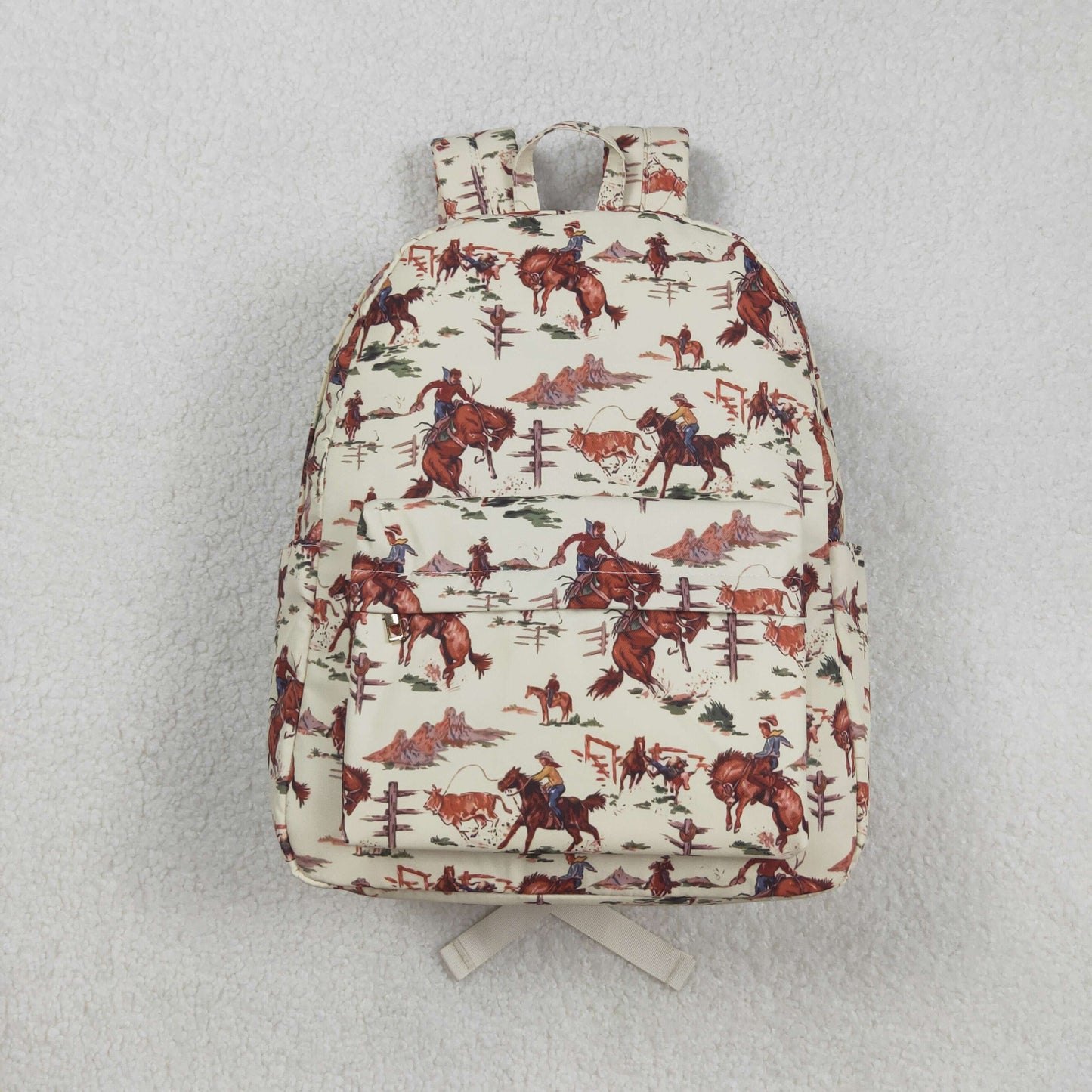 BA0059 Rodeo Cowboy Western Print Little Bag Backpack 202508 RTS