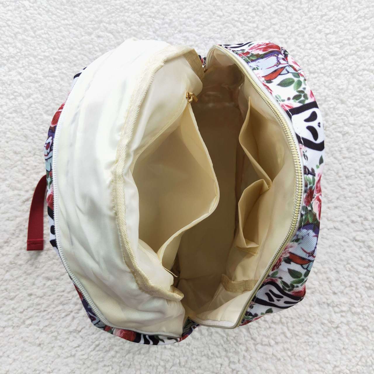 BA0060 Halloween Red Floral Print Little Bag Bagpack