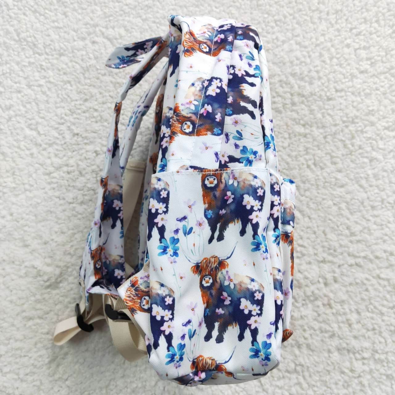 BA0078 Cow Howdy Western Print Little Bag Bagpack