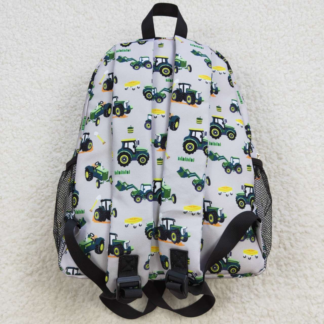 BA0085 Green Farm Truck Print Little Bag Bagpack RTS Free Shipping Over 2 KG