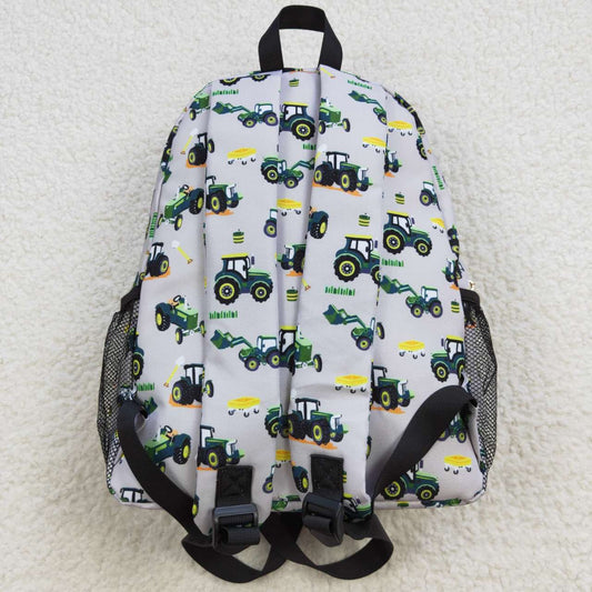 BA0085 Green Farm Truck Print Little Bag Bagpack RTS Free Shipping Over $100
