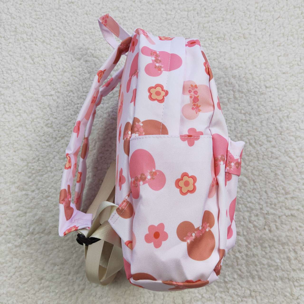 BA0092 Pink M Cartoon Print Little Bag Bagpack