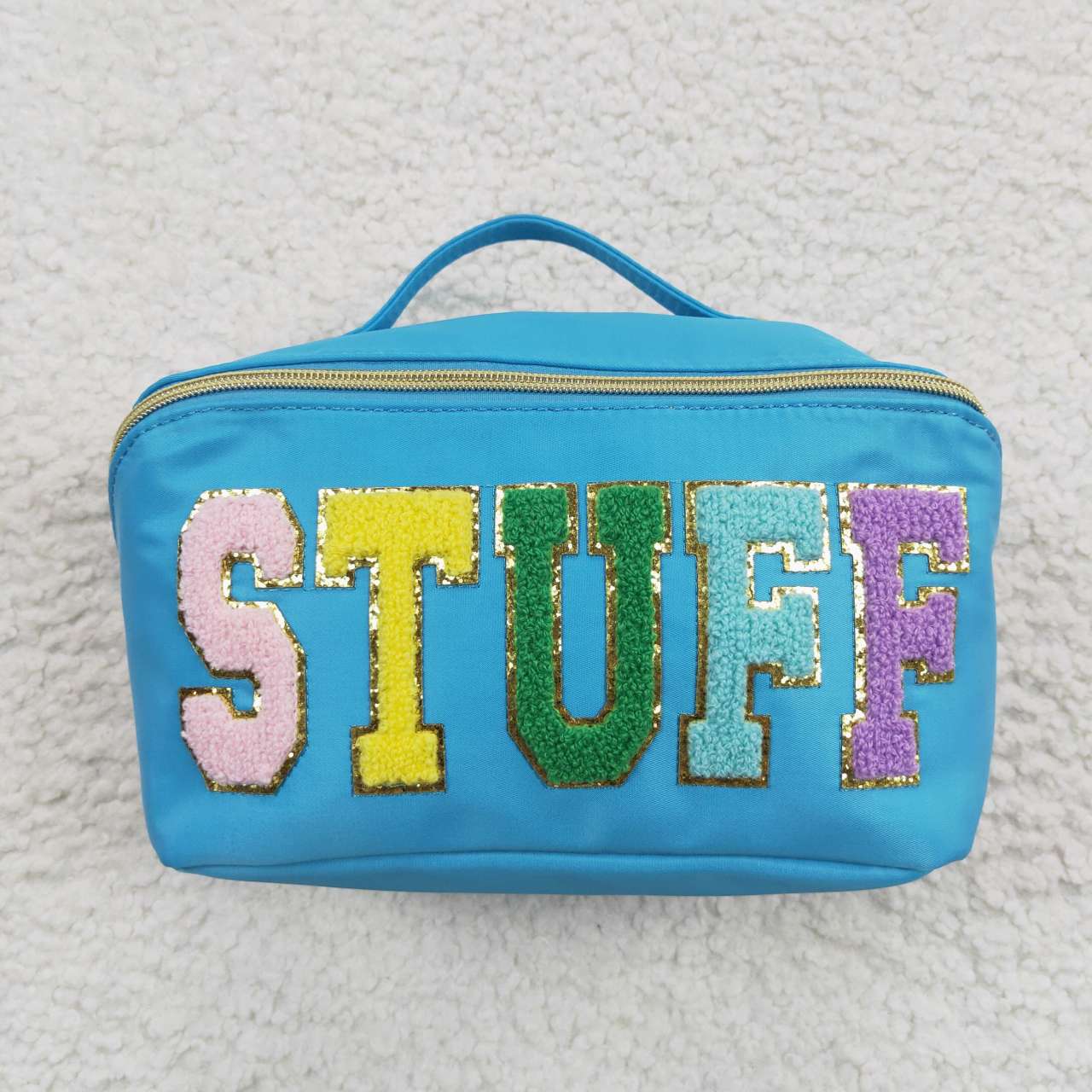 BA0093 Blue Stuff Cow Print Lunchboxes Food Bag Bagpack