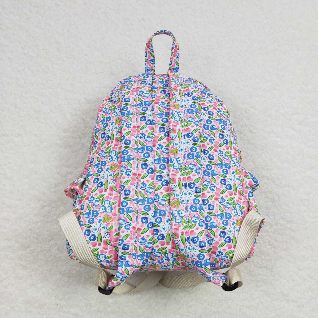 BA0098 Blue Pink Print Little Bag Bagpack