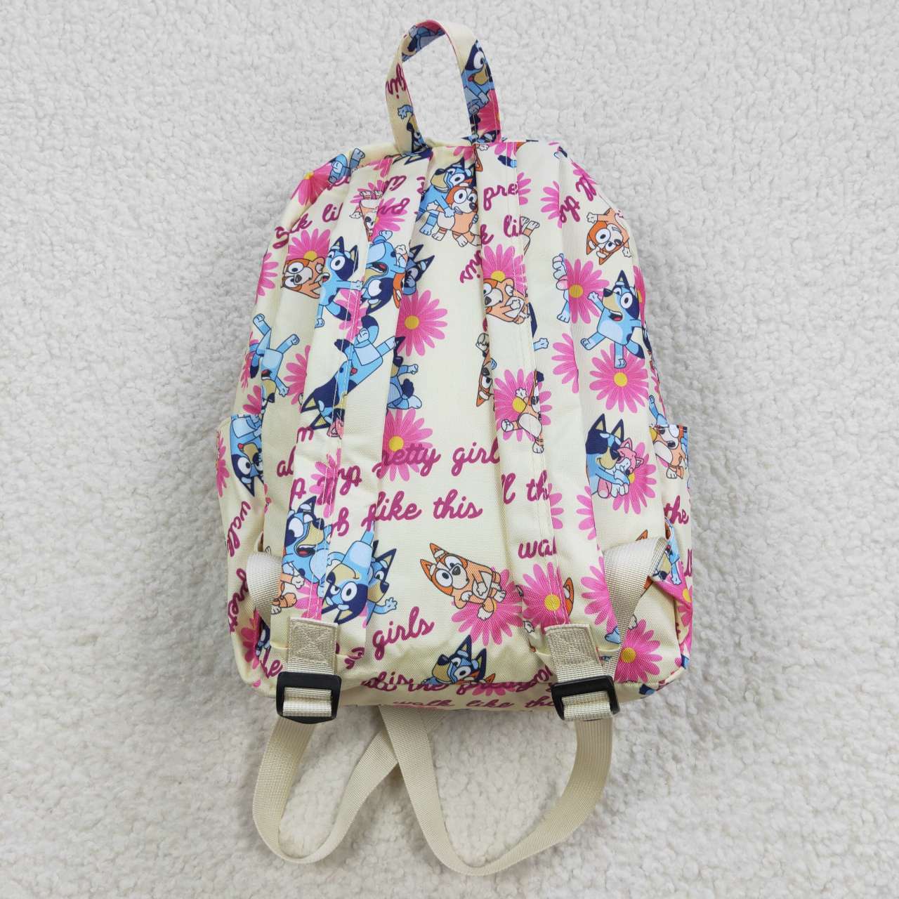 BA0112 Pink Blue Dog Cartoon Print Little Bag Bagpack