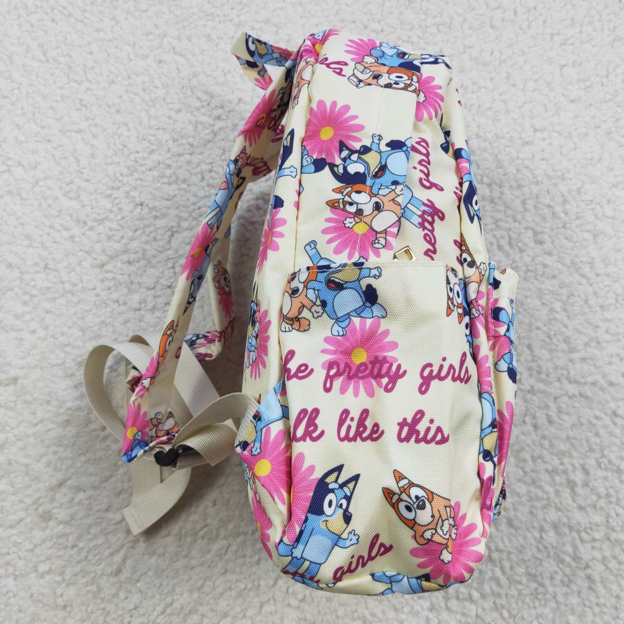 BA0112 Pink Blue Dog Cartoon Print Little Bag Bagpack
