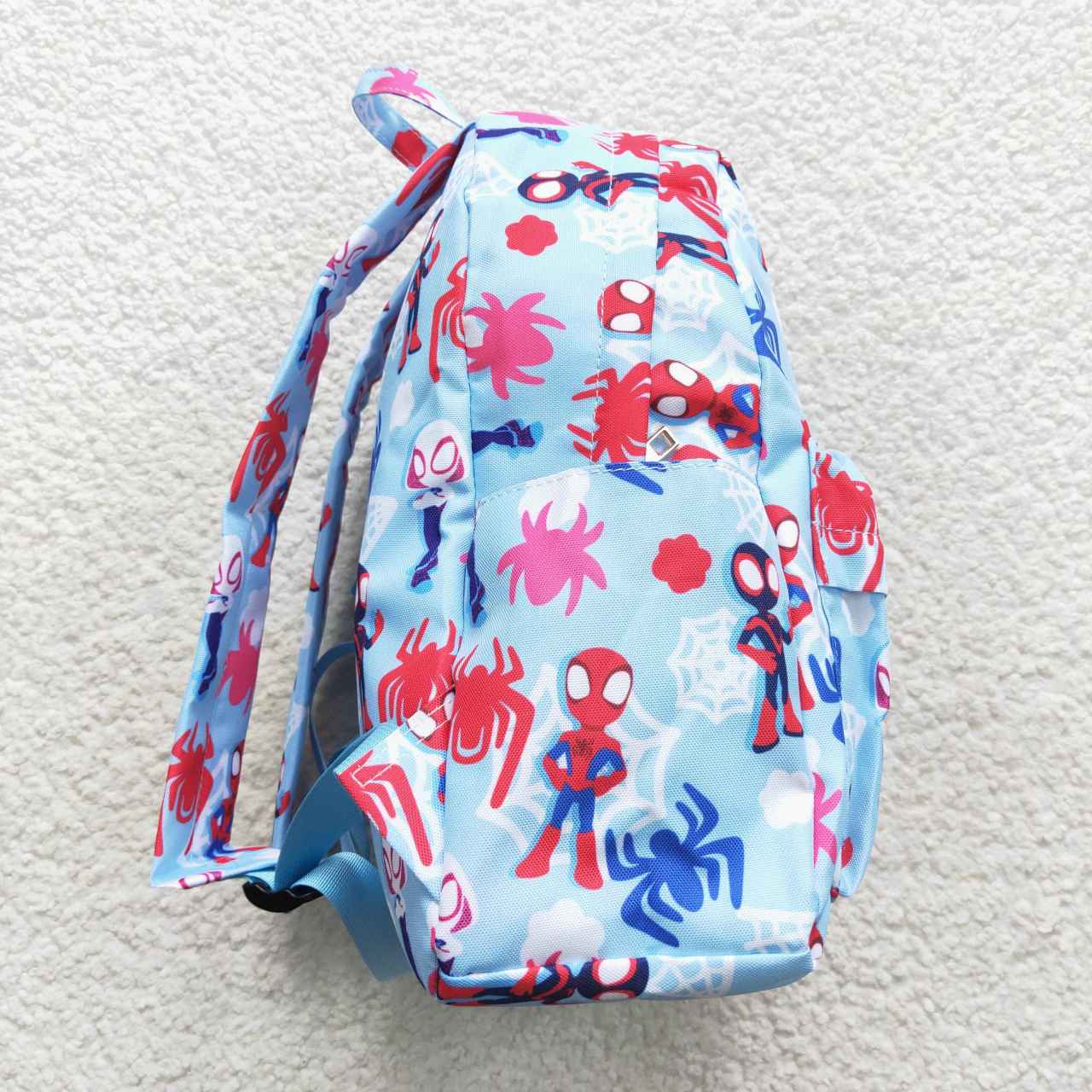 BA0127 Blue Red Spider Cartoon Print Little Bag Bagpack