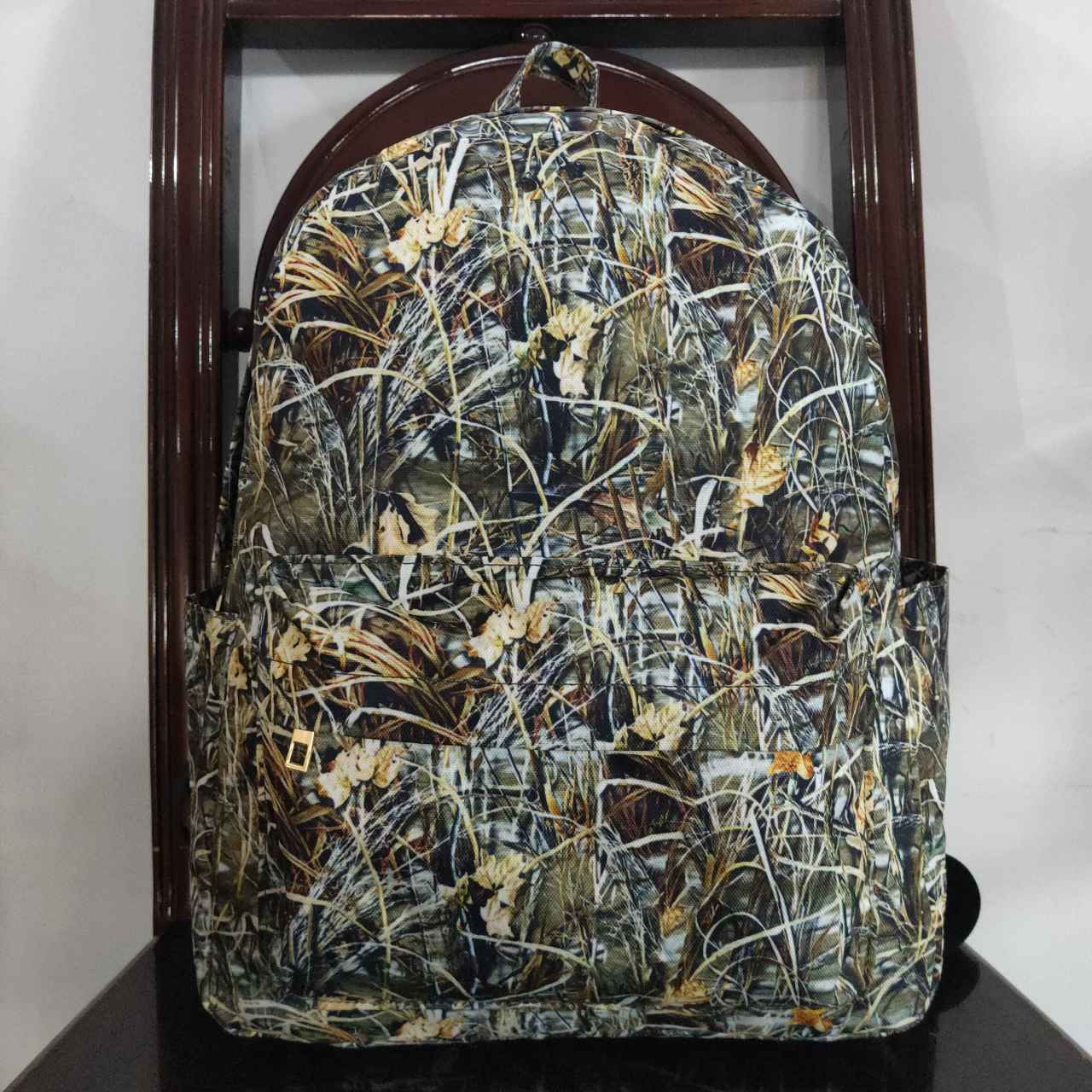 BA0139 Camo leaves Green Print Little Bag Bagpack