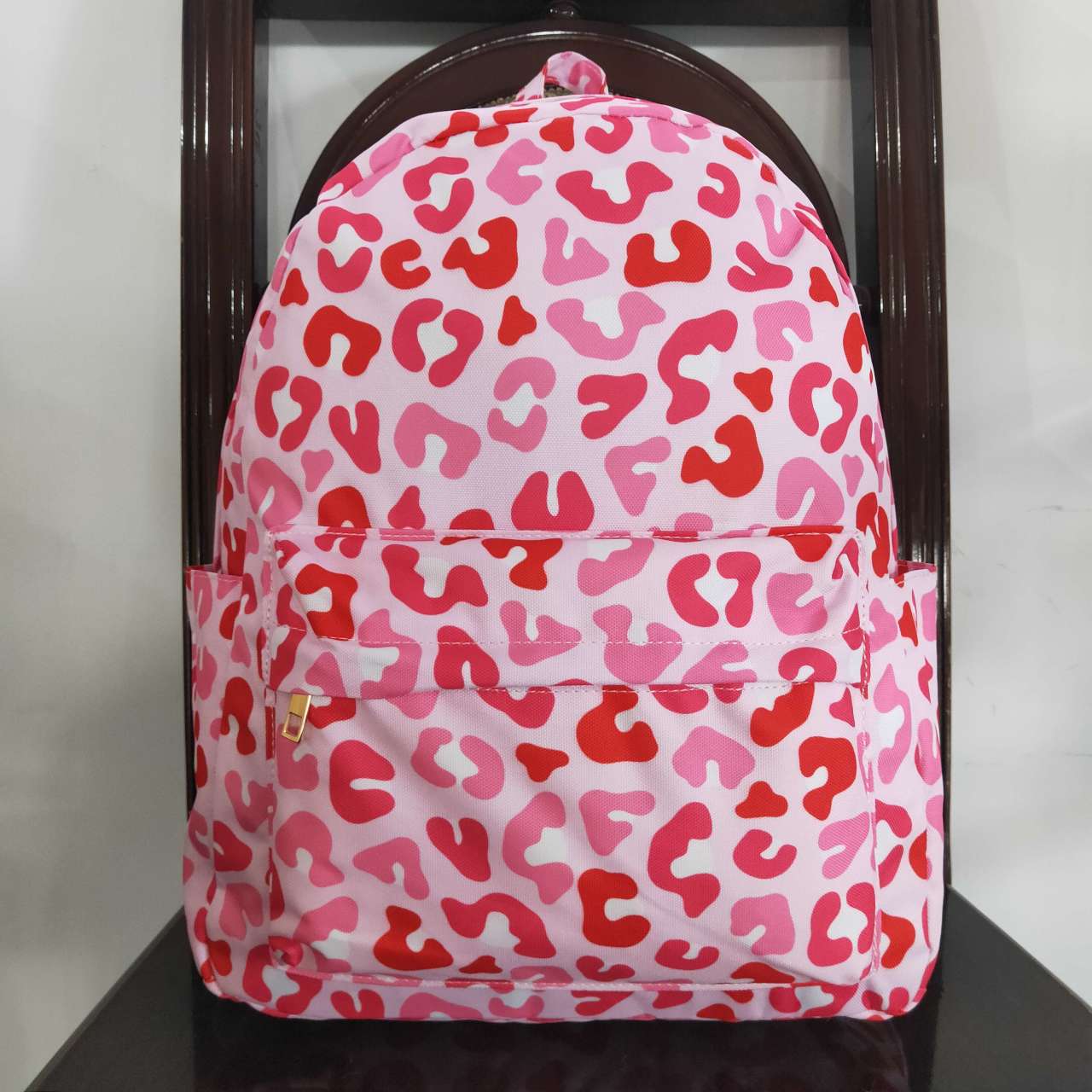 BA0150 Pink Leopard Print Little Bag Bagpack
