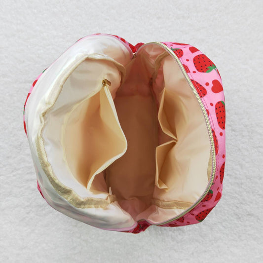 BA0152 Red Pink Strawberry Print Little Bag Bagpack