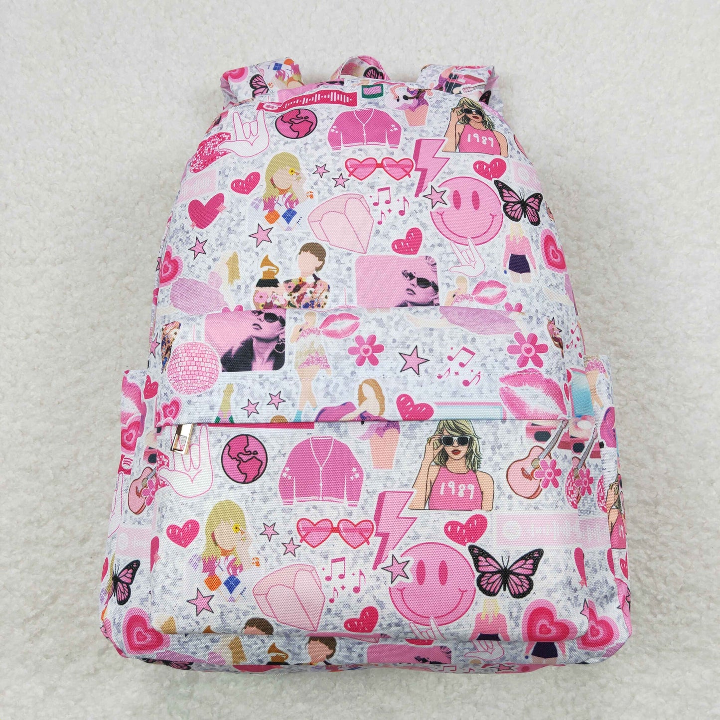 BA0164 Taylor Pink Backpack Girls School Bags 4*10*13.9 inches RTS 202508