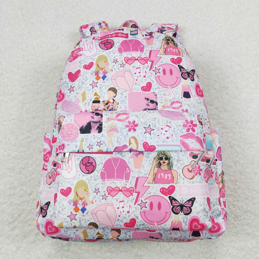 BA0164 Taylor Pink Backpack Girls School Bags 4*10*13.9 inches RTS 202508