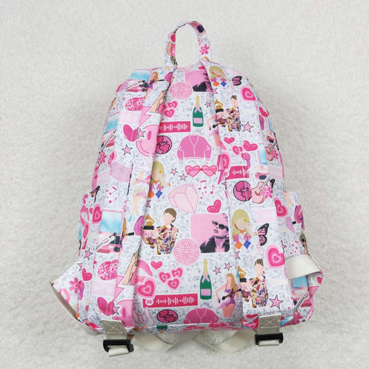 BA0164 Taylor Pink Backpack Girls School Bags 4*10*13.9 inches RTS 202508