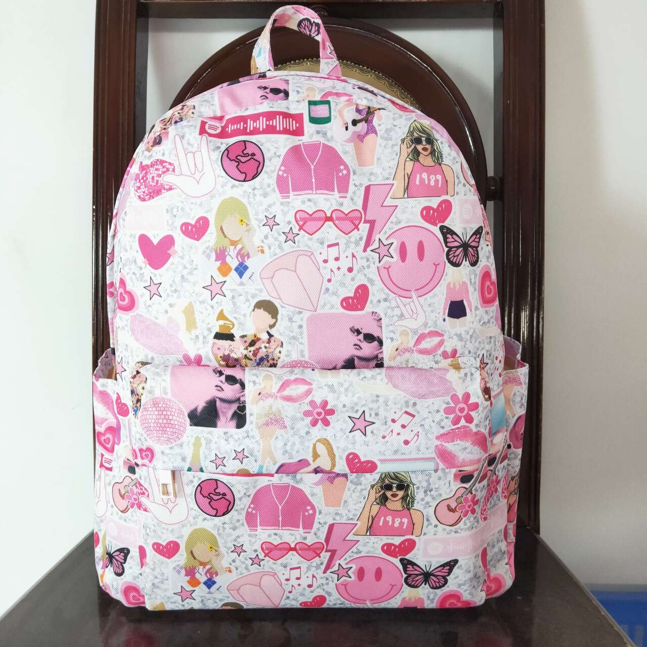 BA0164 Taylor Pink Backpack Girls School Bags 4*10*13.9 inches RTS 202508