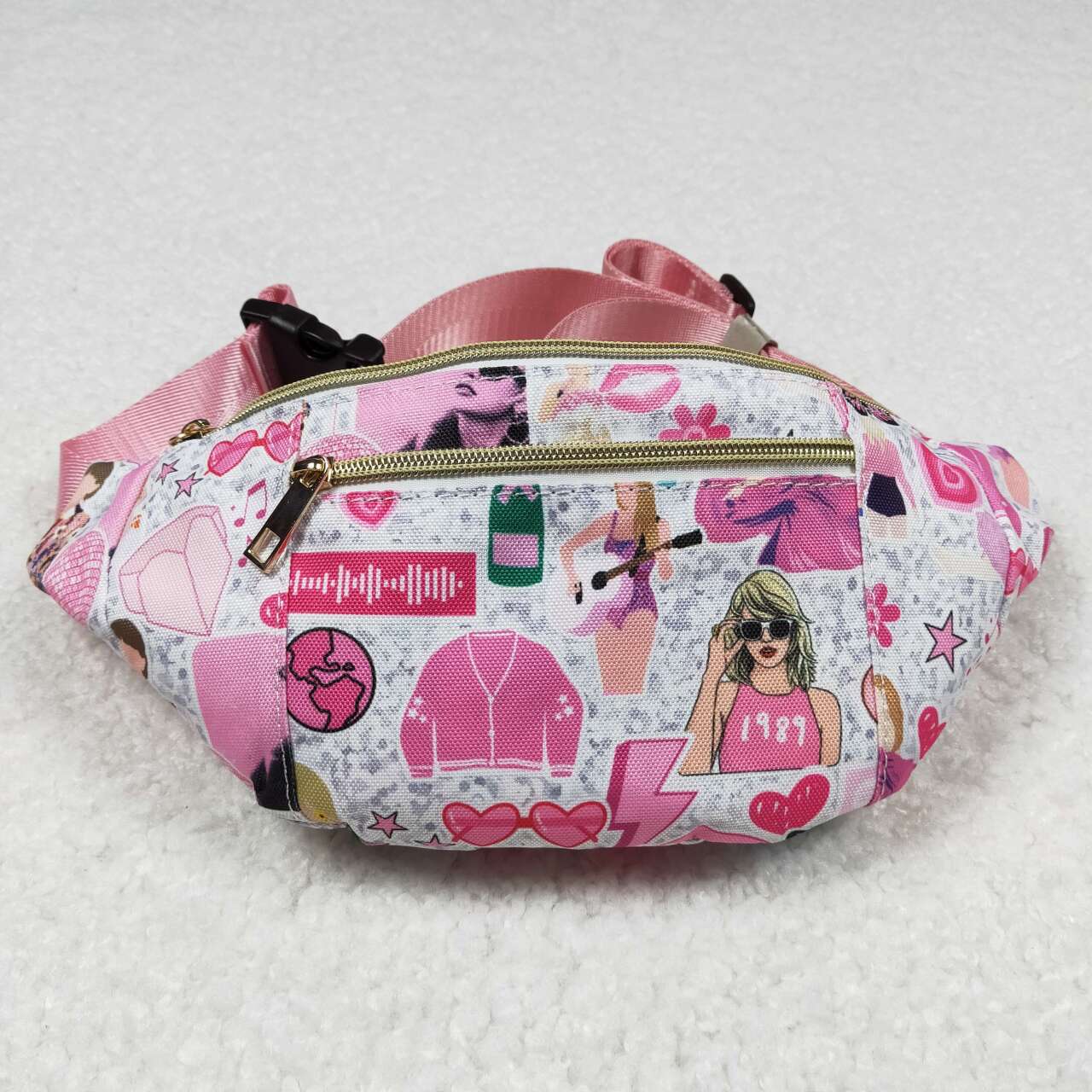 BA0165 Taylor Swift Pink Waist Bag 13*5.7*3 inches RTS 202508