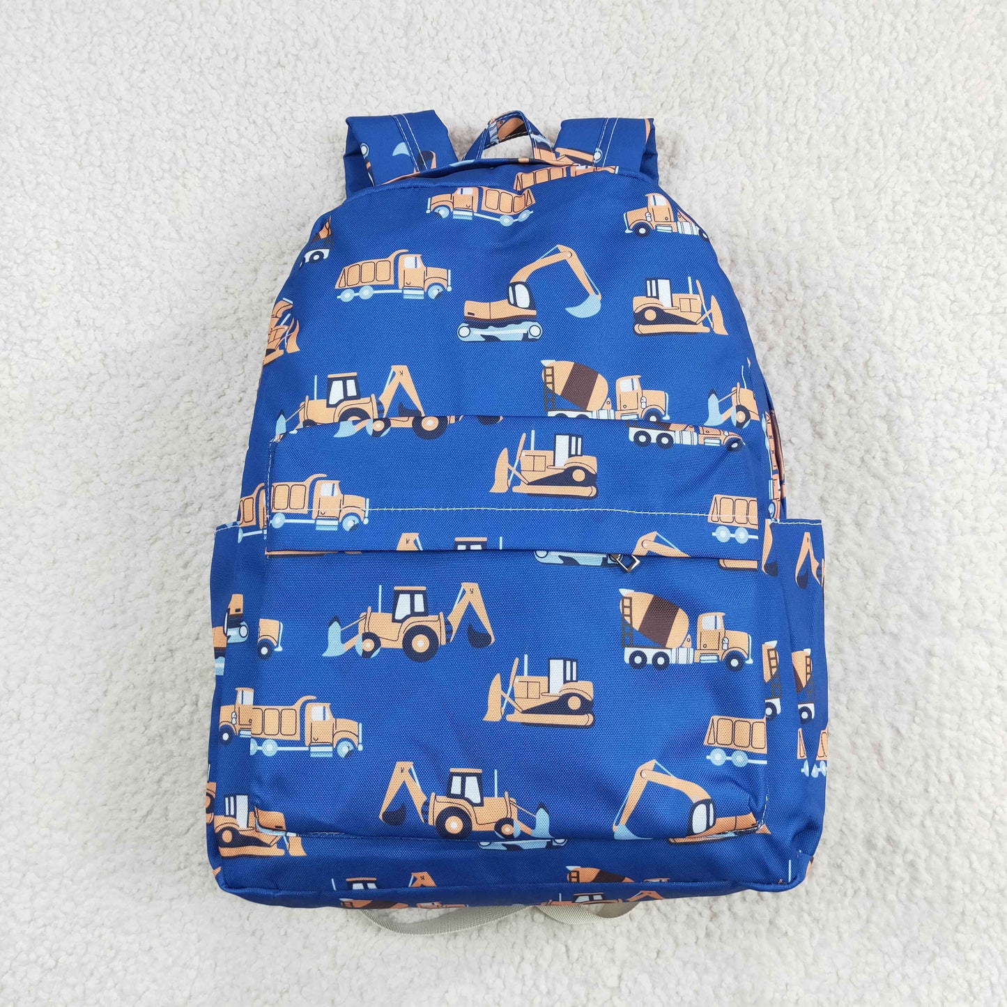 BA0169 Trucks Pattern Blue Backpack 5*13.5*17 inches bag RTS 202509
